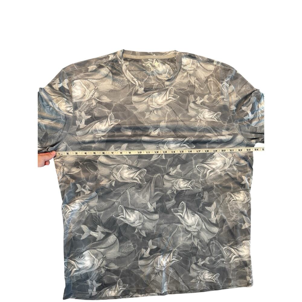 Reel Legends Reel-Tec Shirt Men’s L Gray Long Sleeve Performance Bass Fishing - Picture 4 of 6